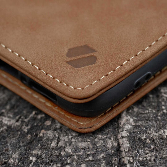 Spacecase Wallet Δερμάτινο / Σιλικόνης Καφέ (Xiaomi 17T Pro)