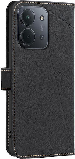 Binfen Leather Silicone Wallet Black (Xiaomi Redmi 15c 5g/4g)