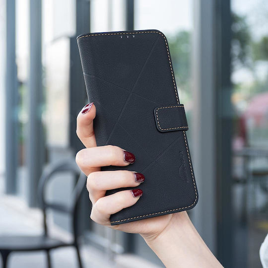 Binfen Leather Silicone Wallet Black (Xiaomi Redmi 15c 5g/4g)
