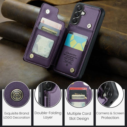 Caseme Wallet din piele / piele artificială violet (Galaxy A37Nokia C22)