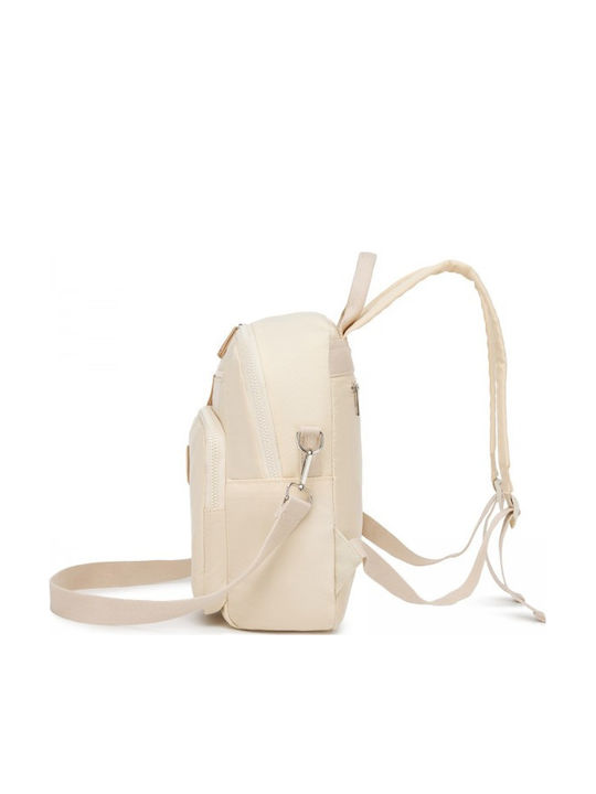Miss Lulu Backpack Μπεζ