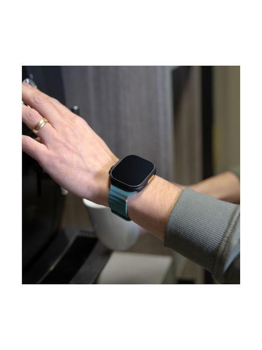 Mobilize Силиконова каишка Тюркоазен (Apple Watch Series 42/44/45/49 мм)