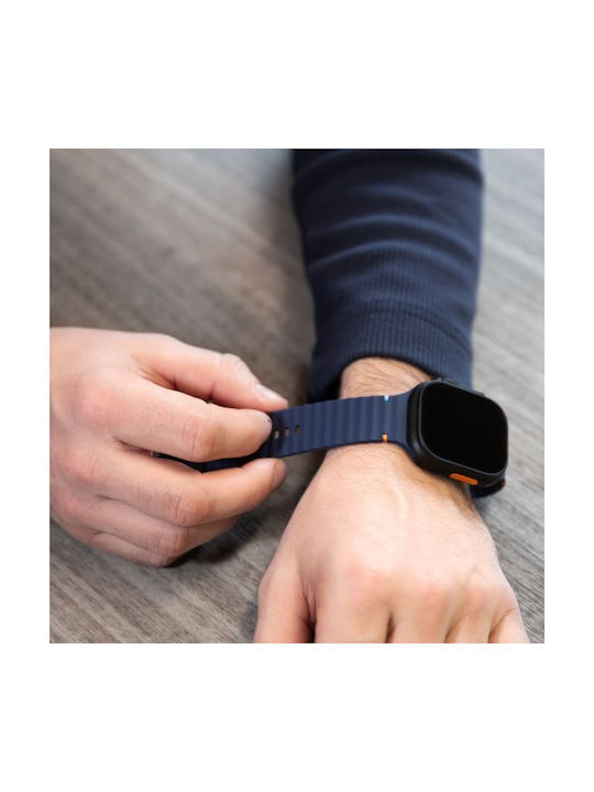 Mobilize Силиконова Каишка Синя (Apple Watch Series 42/44/45/49 мм)