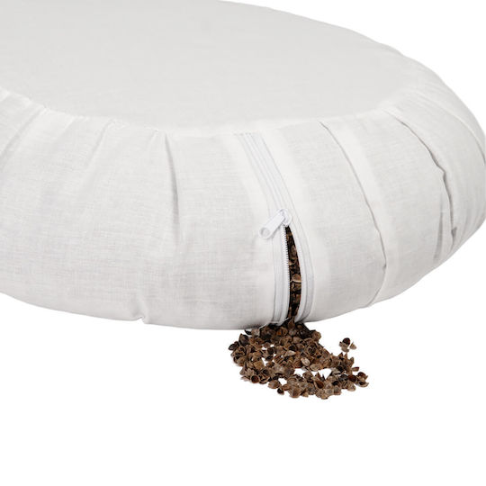 Meditation Cushion Zafu Omm Yoga Gray
