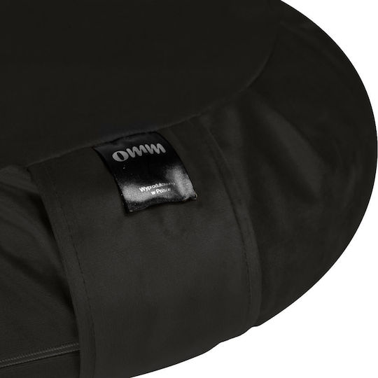 Meditation Cushion Zafu Omm Yoga Black