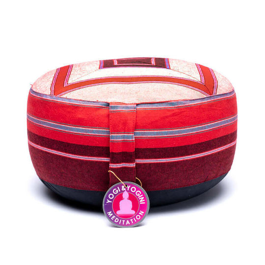 Cotton Meditation Cushion Red
