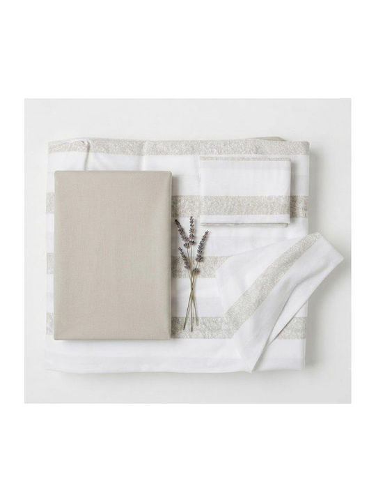 Luna Set Bed Sheets for Single Bed 160x260cm Luna (3 Pieces)