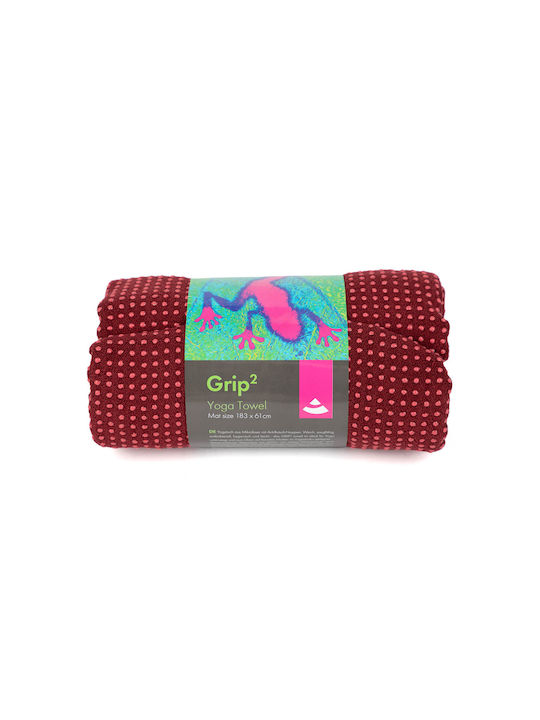Yoga Towel Grip 183 X 61 Cm – Red