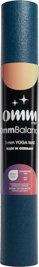 OMM Στρώμα Γυμναστικής Yoga Μπλε (183x60cm)