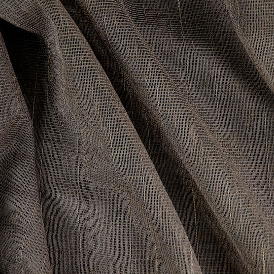 Saray Home Curtain With Pencil Pleat Brown 280x280cm