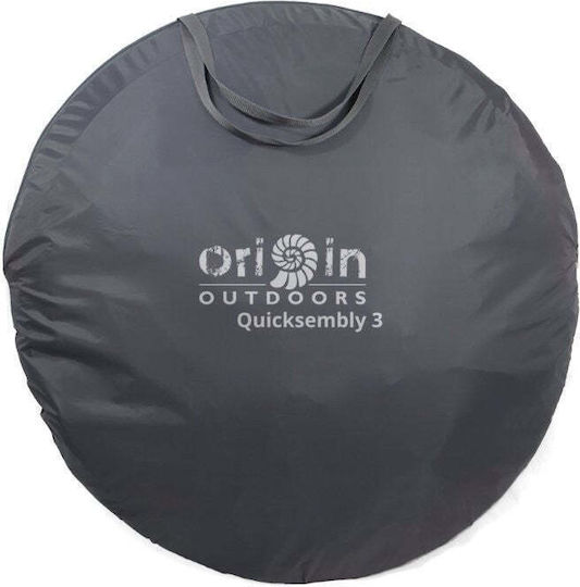 Origin Outdoors Quicksembly 3 Σκηνή Camping Pop Up 3 Εποχών για 3 Άτομα