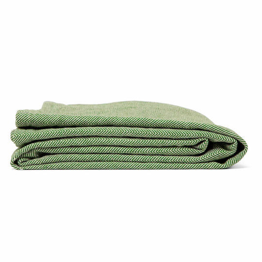 Bodhi Nidra Cotton Yoga Blanket Olive