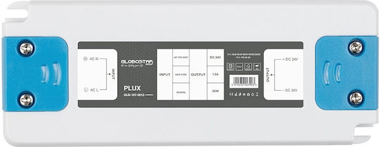 GloboStar Adjustable Dimmable LED Power Supply IP20 36W with Output Voltage 24V