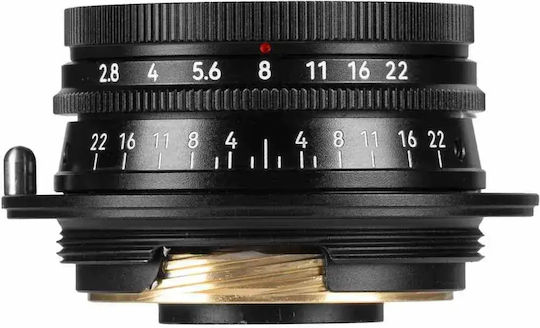 7artisans Full Frame Camera Lens M35mm f/2.8 Fixed for Leica M Mount Black