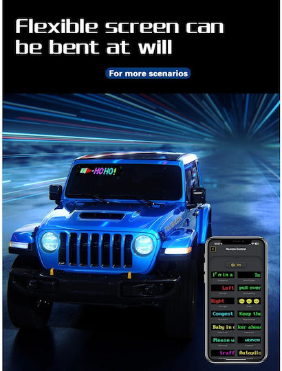 GloboStar Scrollende LED-Schild Einseitig Wasserdicht 32x16cm RGB