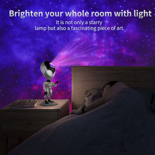 GloboStar Projector Διακοσμητικό Φωτιστικό Galaxy LED RGB 12.5x12.5x31εκ.