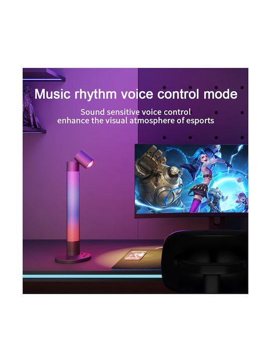 GloboStar Διακοσμητικό Φωτιστικό LED RGB 14x14x40.5εκ.