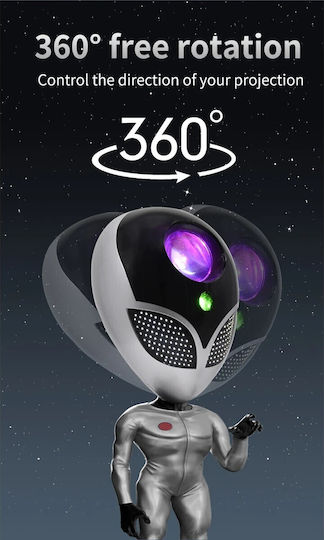 GloboStar Projector Decorative LED RGB Light 12.5x12.5x31cm