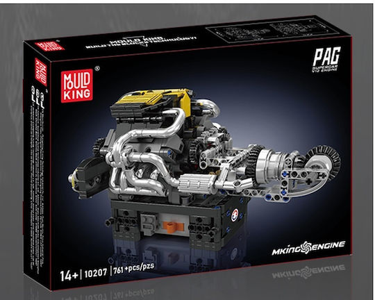 Mould King Building Blocks Turbocharged Engine 761 Pieces