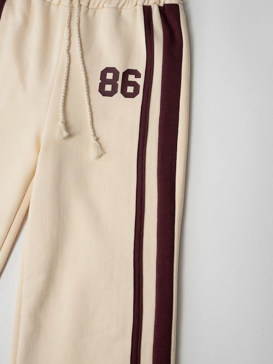Kids Sweatpants Set Burgundy