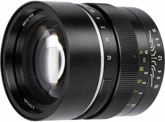 7artisans Crop Camera Lens MF 50mm f/1.2 M43 Macro Black