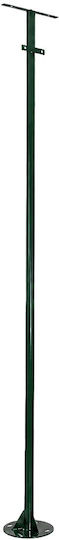 Globostar Helios-280 Glb-000-0006 Metal Galvanized Lighting Pole Solar Outdoor Floodlight RAL 6009 Cypress Matte M35 × W25 × H280cm Glb-000-0006