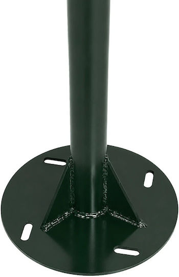 Globostar Helios-280 Glb-000-0006 Metal Galvanized Lighting Pole Solar Outdoor Floodlight RAL 6009 Cypress Matte M35 × W25 × H280cm Glb-000-0006