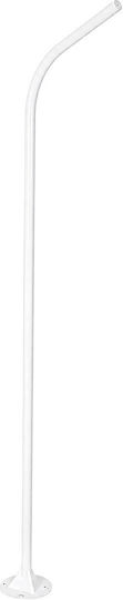 Globostar Urbano-280 Glb-000-0010 Galvanized Metal Lighting Pole Solar Street Light Outdoor Ral 9016 Matte White M84 X W25 X H280cm Glb-000-0010