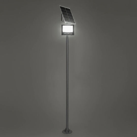 Globostar Helios-280 Glb-000-0003 Galvanized Metal Lighting Pole for Outdoor Solar Spotlight Ral 7016 Anthracite Grey M35 × W25 × H280cm Glb-000-0003