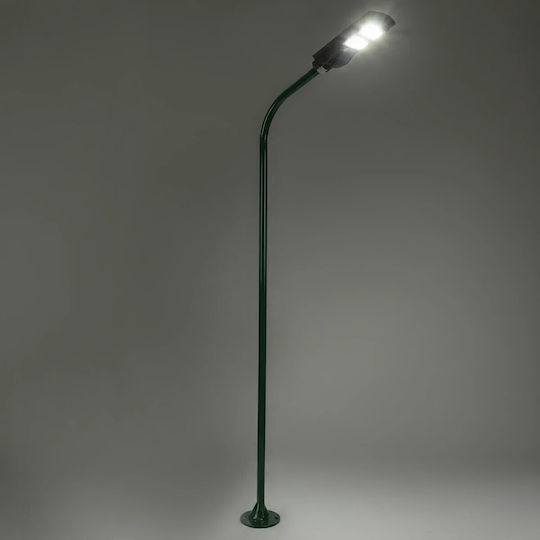 Globostar Urbano-280 Glb-000-0012 Metal Galvanized Lighting Pole Solar Street Light Outdoor Ral 6009 Cypress Matte W84 X D25 X H280cm Glb-000-0012
