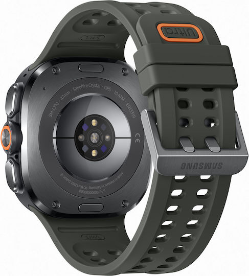 Samsung Galaxy Watch Ultra 2 Titanium 47mm Waterproof with eSIM and Heart Rate Monitor (Titanium Silver)