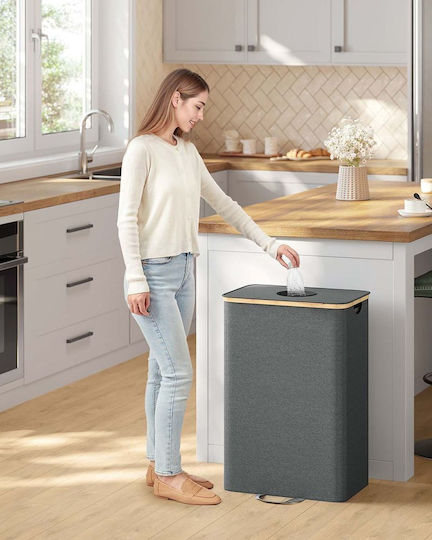 Songmics Plastic Recycling Bin 95lt Grey
