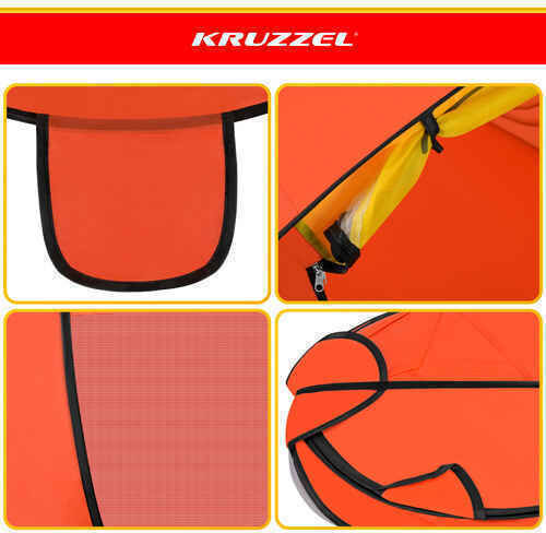 Kruzzel Kinderzelt Schloss Pop Up Orange