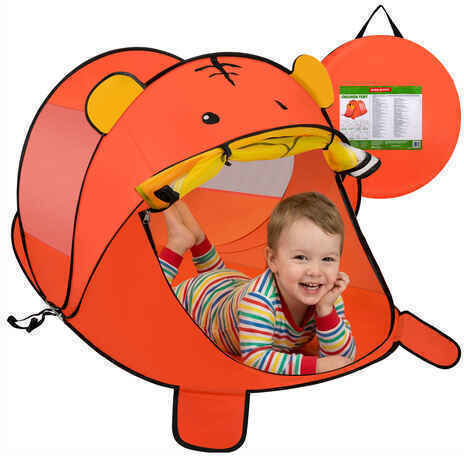 Kruzzel Kinderzelt Schloss Pop Up Orange