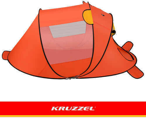 Kruzzel Kinderzelt Schloss Pop Up Orange