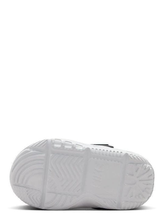 Team Hustle D 12 Kids Sports Shoes Running with Hoop & Loop Closure White