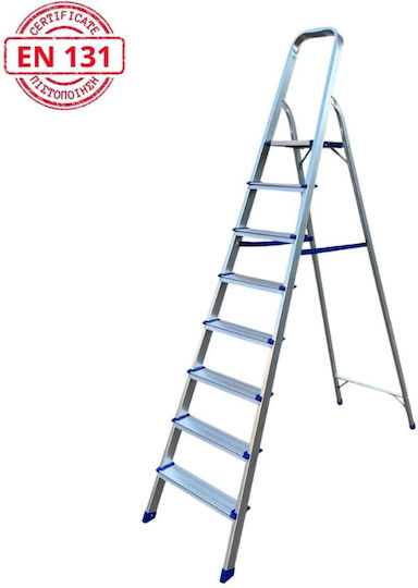 Veritas Aluminium-Leiter mit 1+1 Stufen