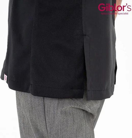 Giblor's Chef Jacket 100% Microfiber Black