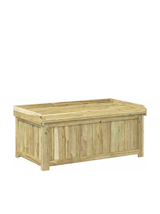 vidaXL Wooden Outdoor Storage Box L104xW60xH47cm