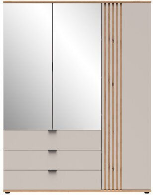 Venvou 106 Τρίφυλλη Ντουλάπα με Καθρέπτη 150x56x195cm Κασμίρι Venvou 106 Τρίφυλλη Ντουλάπα με Καθρέπτη 150x56x195cm Κασμίρι