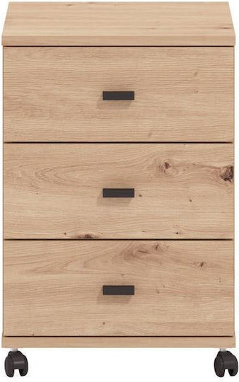 Chest of Drawers Wooden Almond 38 3f Rs Almond 39x35x56cm