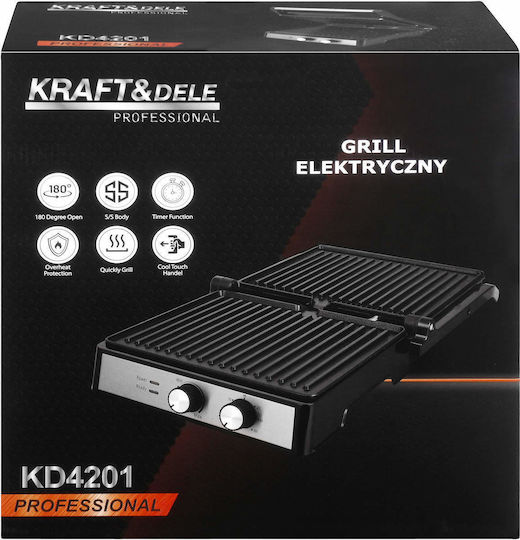 Kraft & Dele Τοστιέρα Γκριλιέρα 2400W