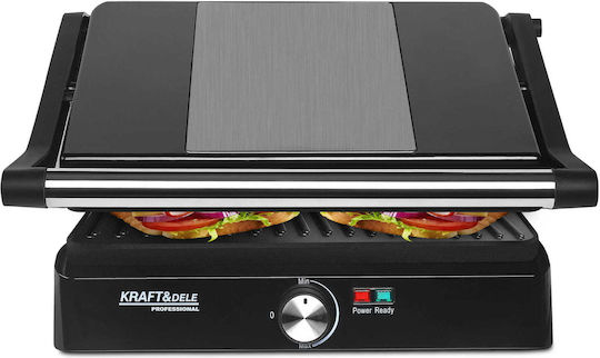 Kraft & Dele Сандвич мейкър Грил 2400W Сив