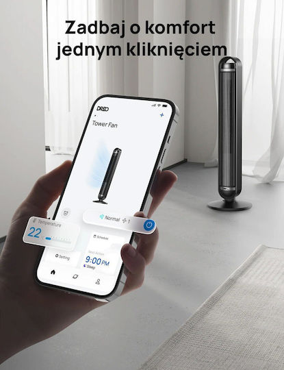 Dreo Dreo Turm Ventilator 35W mit Fernbedienung Schwarze