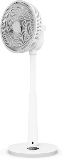 Duux Whisper 3 Стоящ Вентилатор 19W Диаметър 34cm с Дистанционно Бял