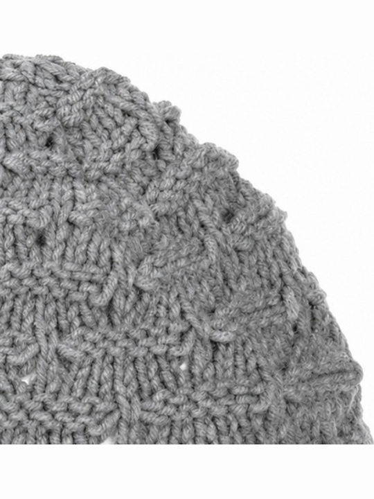 Beanie Women's Knitted Beanie in Grey Colour
