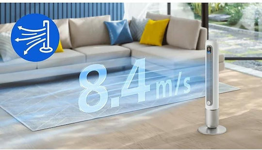 Philips 7000 Series Ανεμιστήρας Πύργος 30W με Τηλεχειριστήριο Λευκός