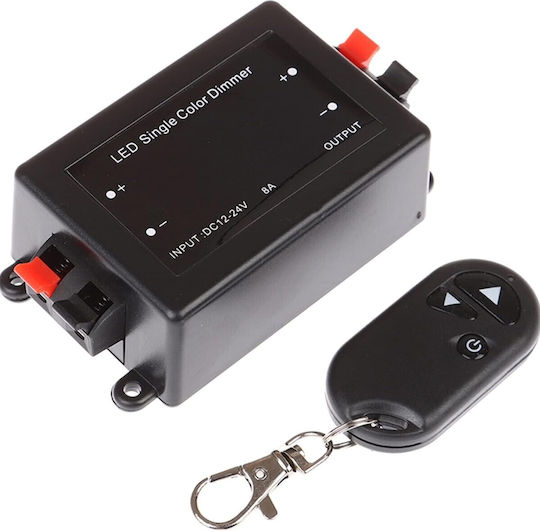 Vencore 6613-10001 RF Dimmer 12-24V Remote One Color Wireless RF Dimmer 12-24 Volt Controller Single Color 12 Volt 96 Watt & 24 Volt 192 Watt Maximum Load 6613-10001