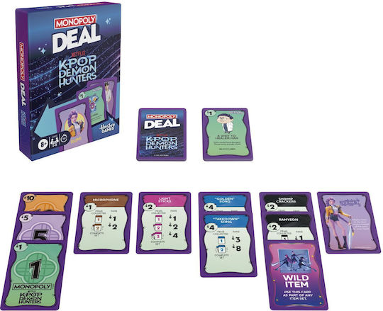 Επιτραπέζιο Παιχνίδι Monopoly Deal Hunters Of Demons K Pop για 2-5 Παίκτες 8+ Ετών G4498 (EN) Hasbro
