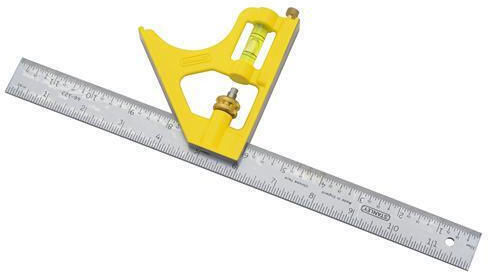 Stanley Universal Carpenters Metallic Angle Ruler with Spirit Level 30cm